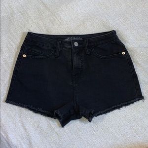 Black Jean Shorts
